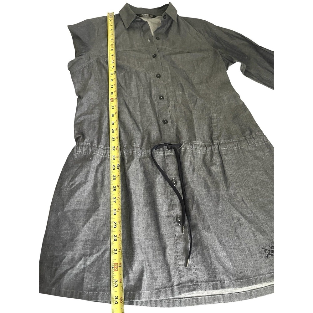 Arc'teryx Women's Gray Blanchard Tunic Shirt Dress 3/4 Sleeve‎ Sz L Normcore - Picture 15 of 16